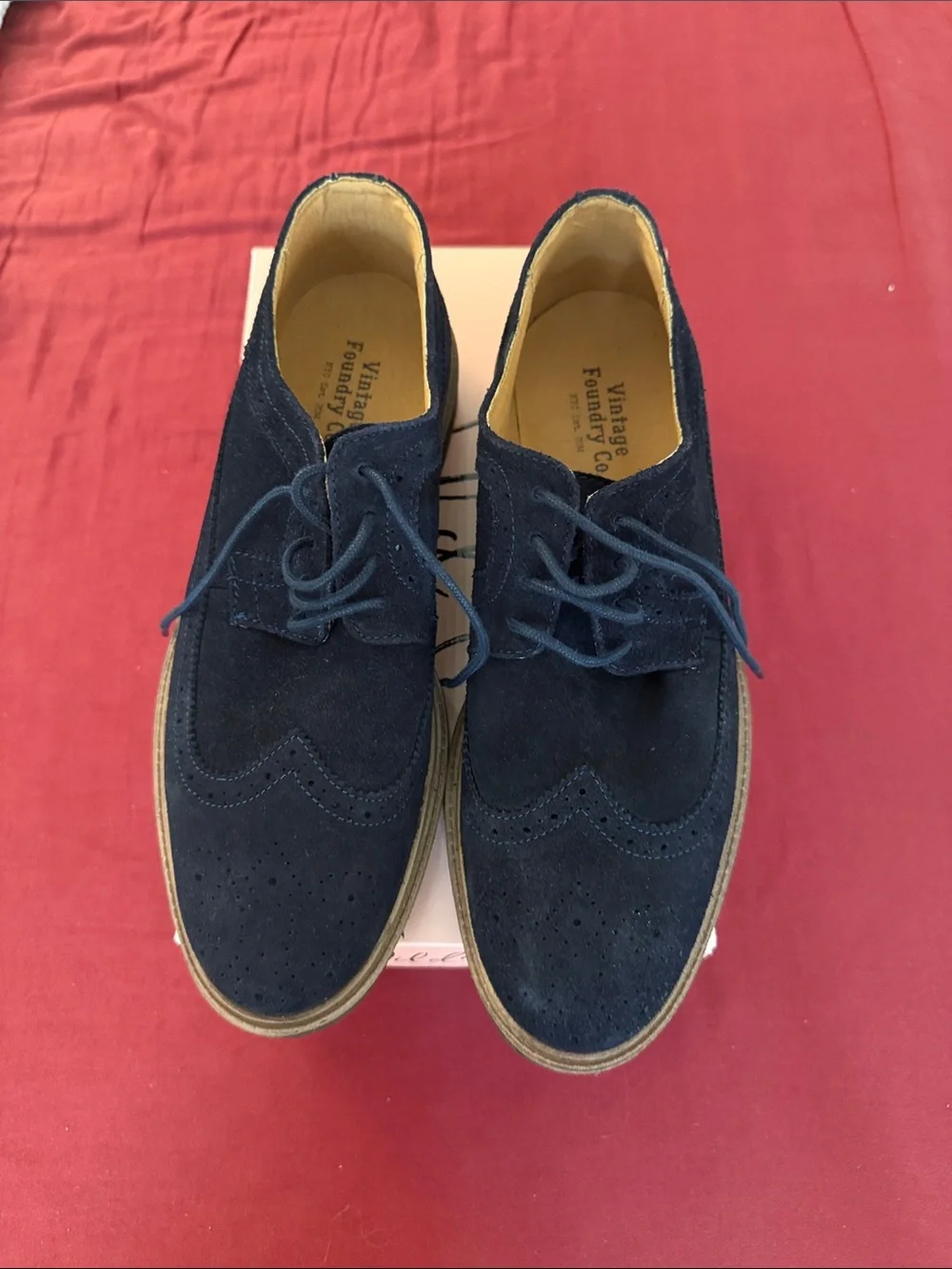 Vintage Foundry Co. Men’s Suede Chukka Boots in Navy
